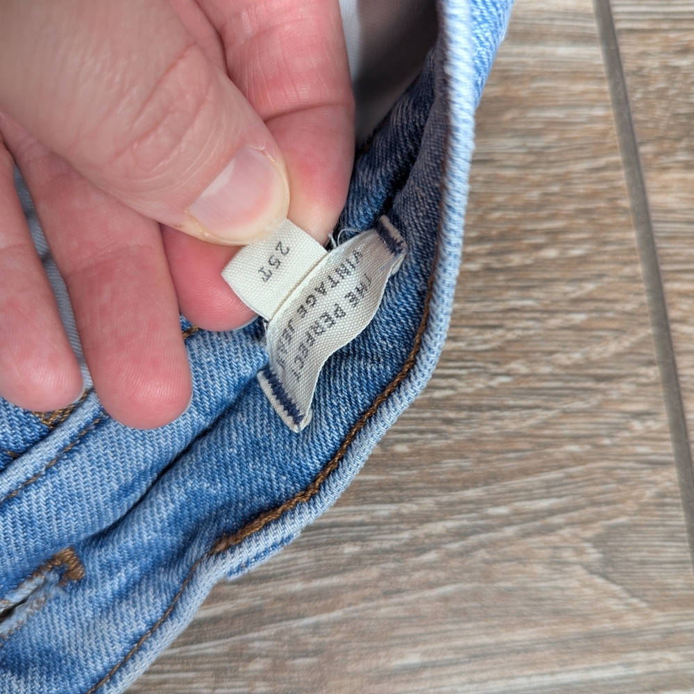 Madewell The Perfect Vintage Jean Size 25T / 0 High Rise Light Wash - Picture 14 of 15